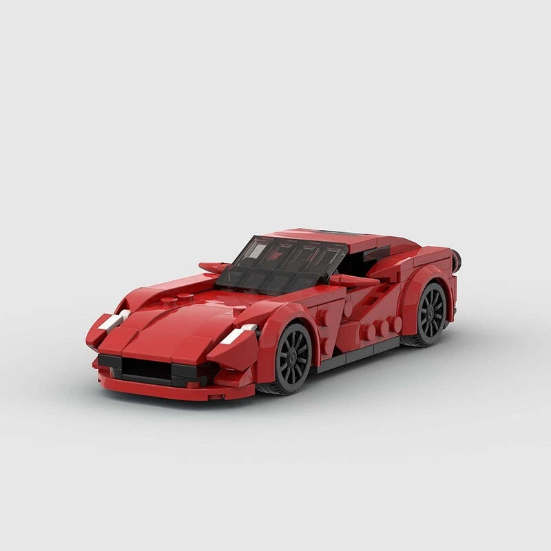 Ferrari 812 Red Building Blocks