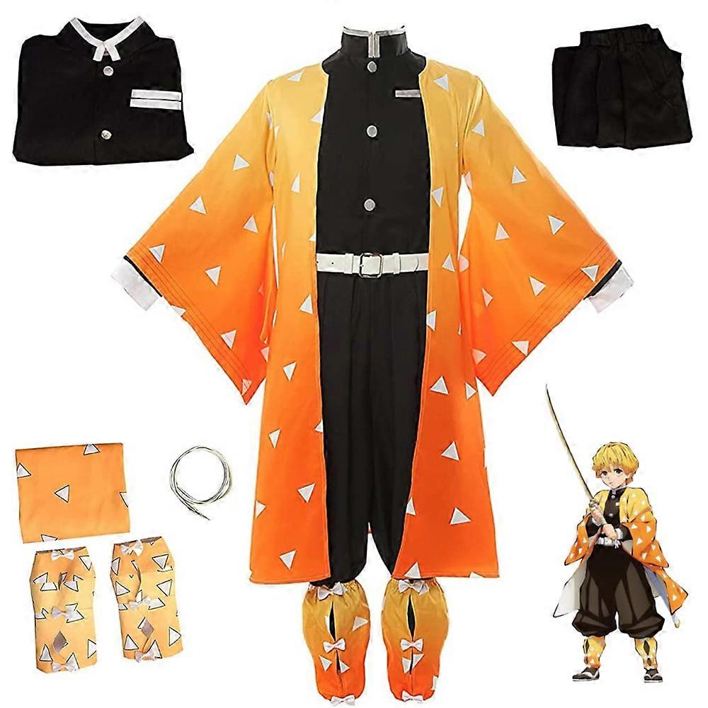 Demon Slayer Agatsuma Zenitsu Cosplay Set