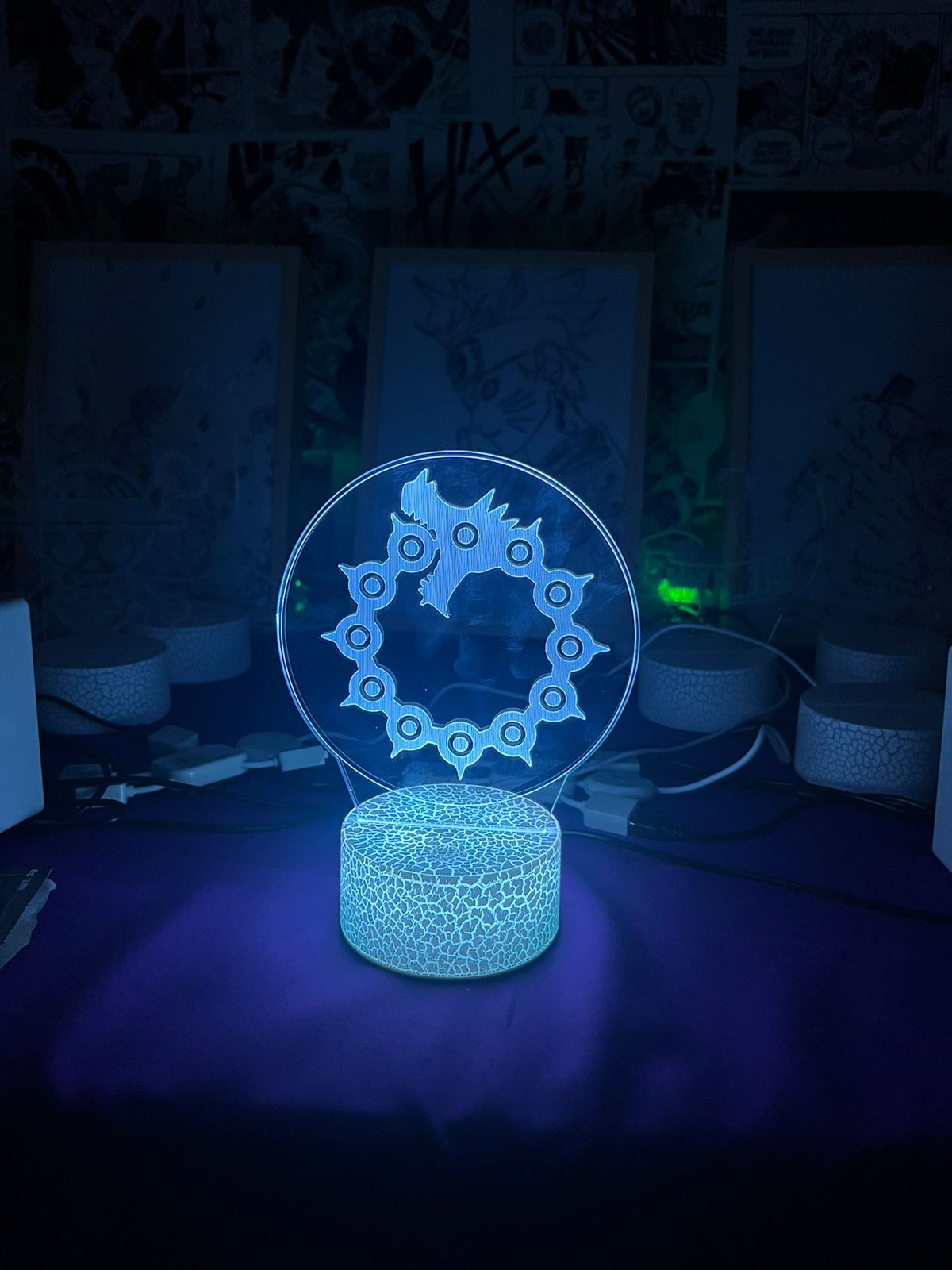 Seven Deadly Sins Wrath Symbol 3D LED Light