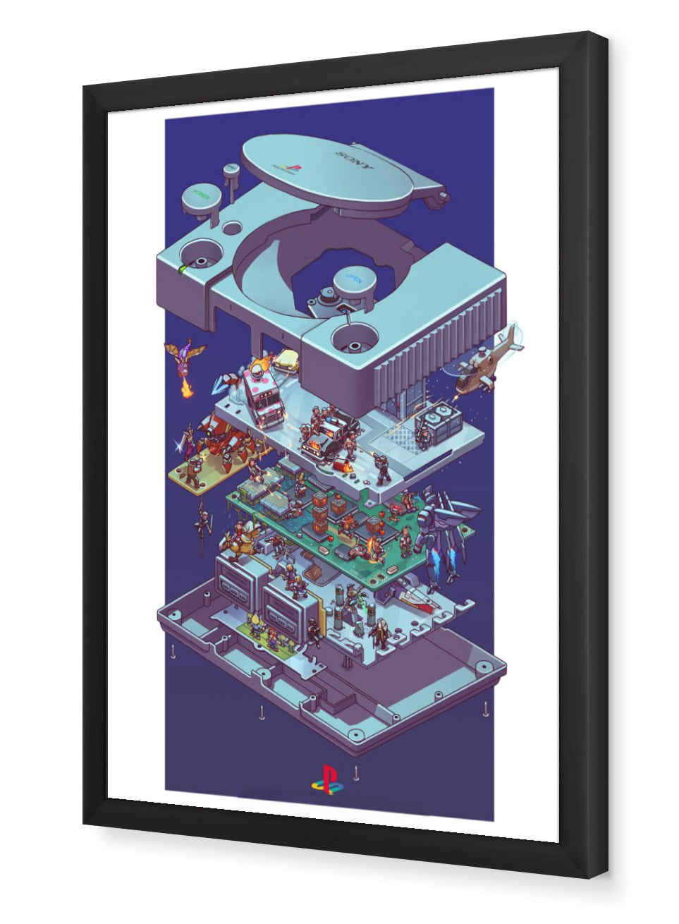 Playstation 1 Framed Poster