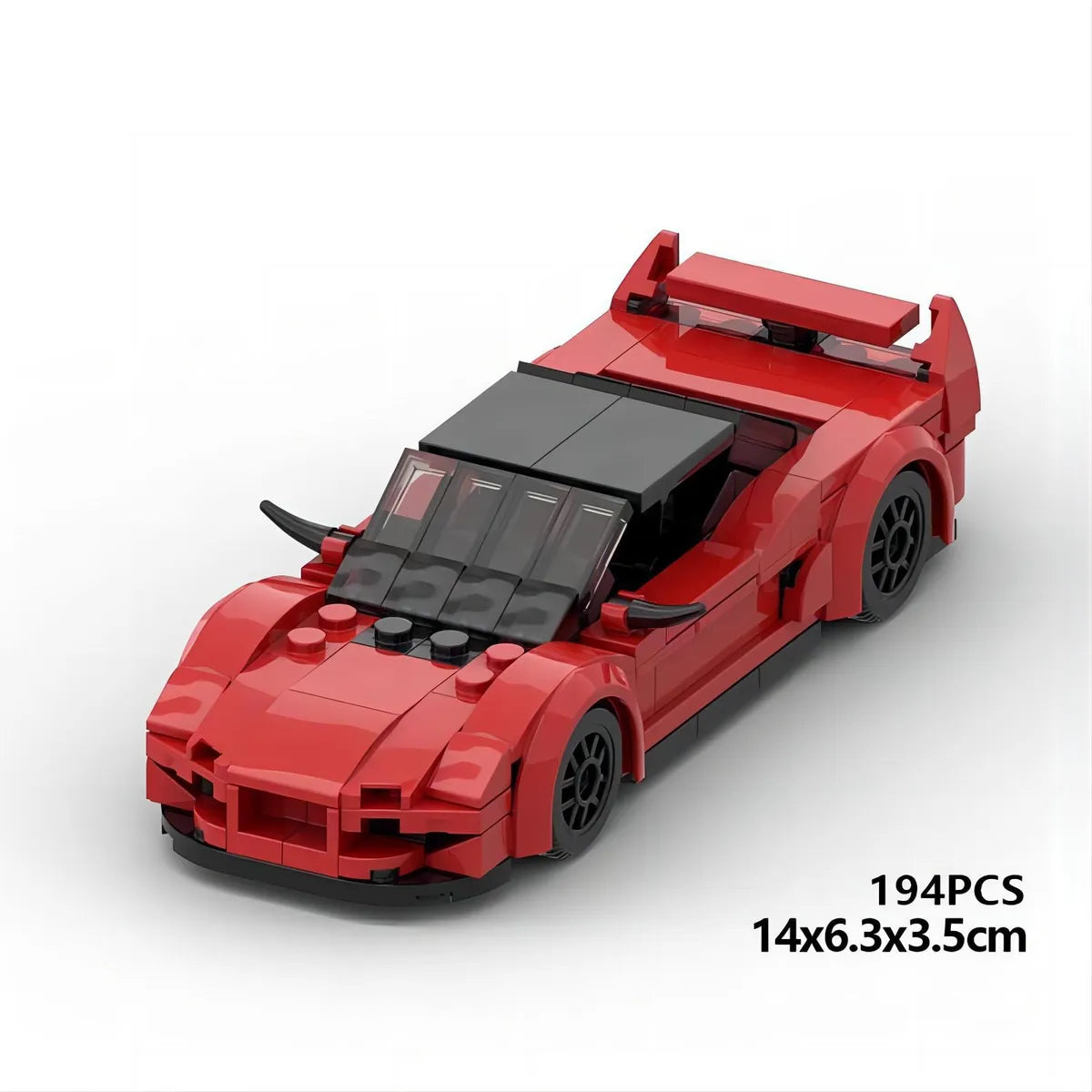 Acura NSX Red Building Blocks