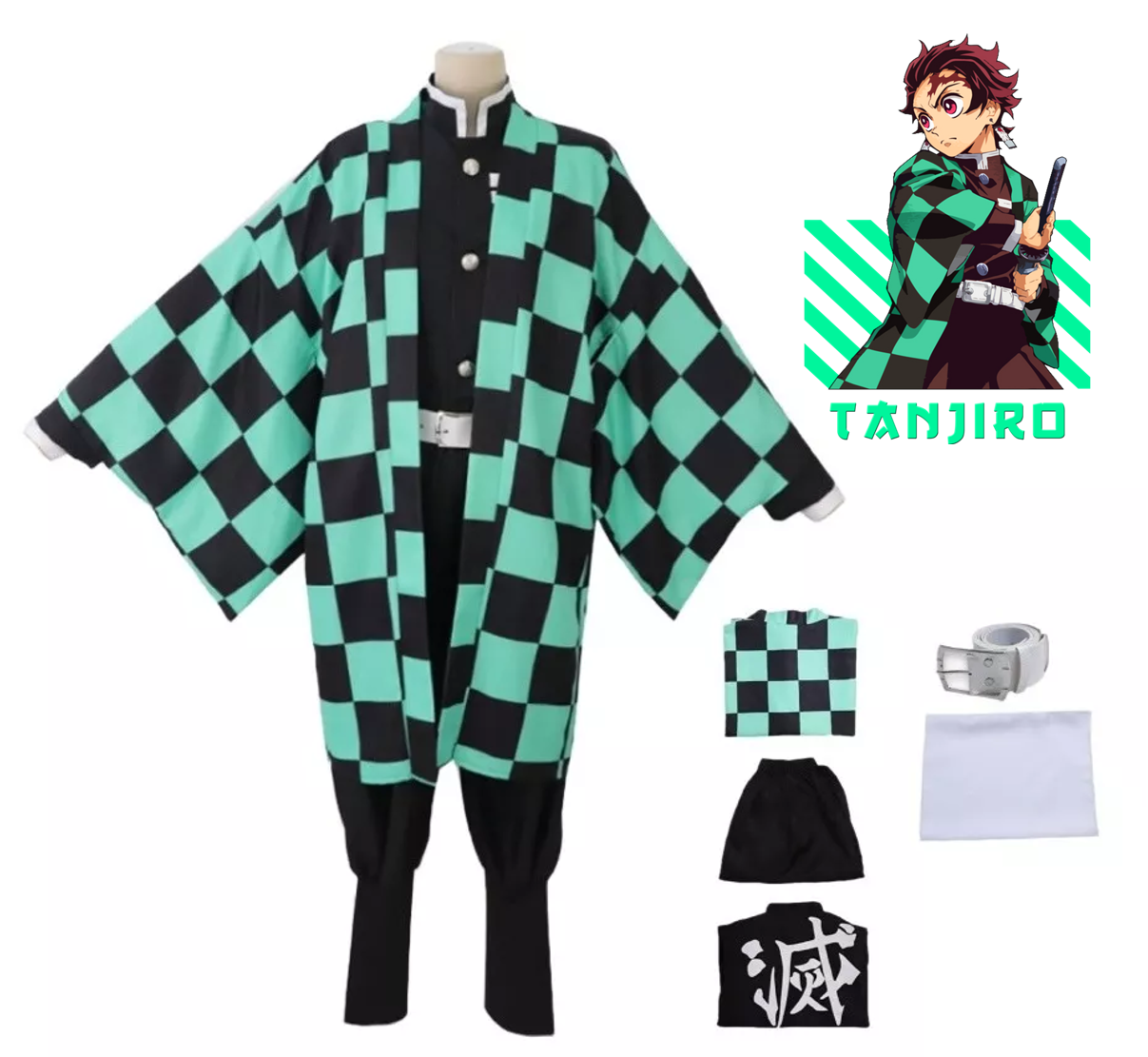 Demon Slayer Kamado Tanjiro Cosplay Set
