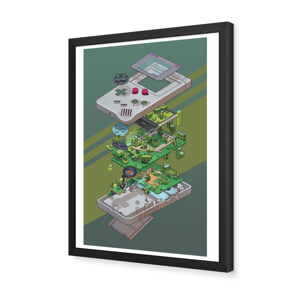 Gameboy Framed Poster