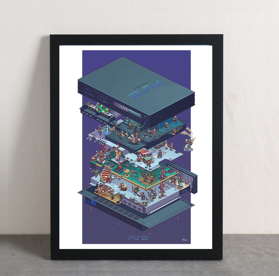 Playstation 2 Framed Poster
