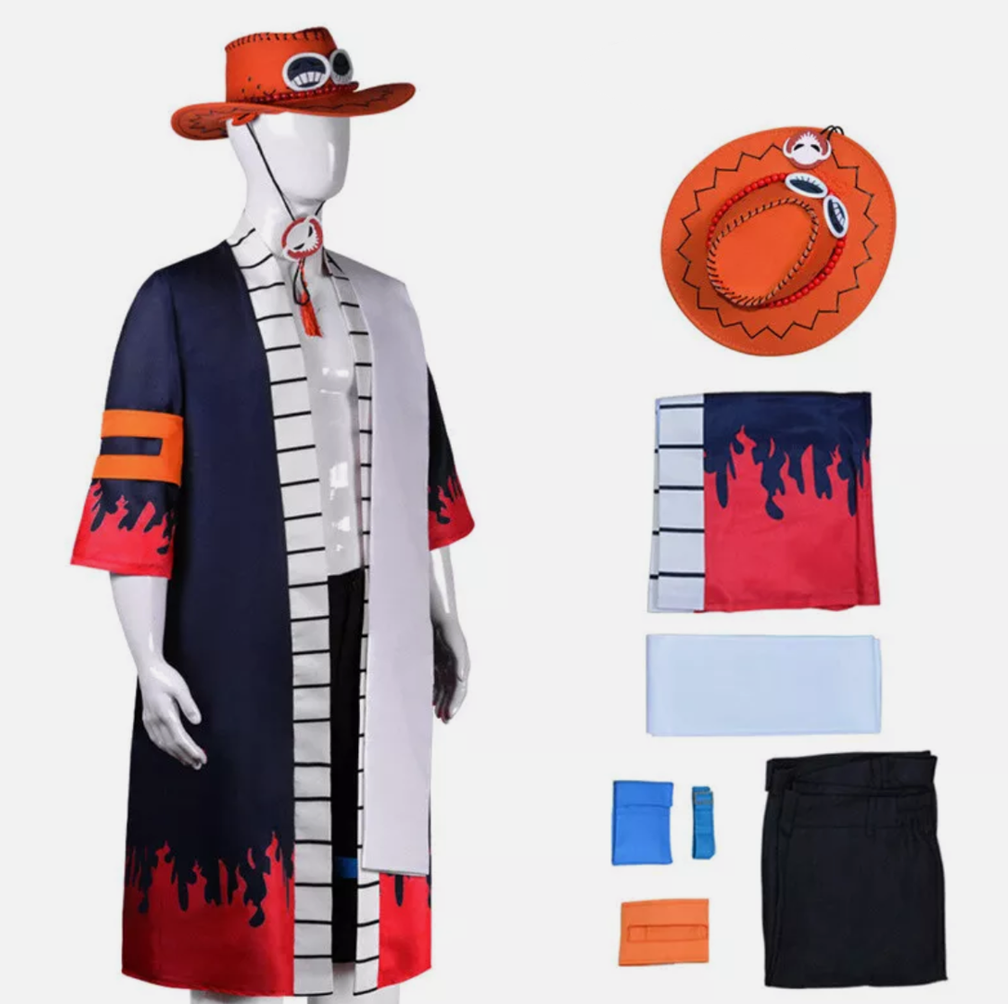 One Piece Portgas D. Ace Cosplay Set