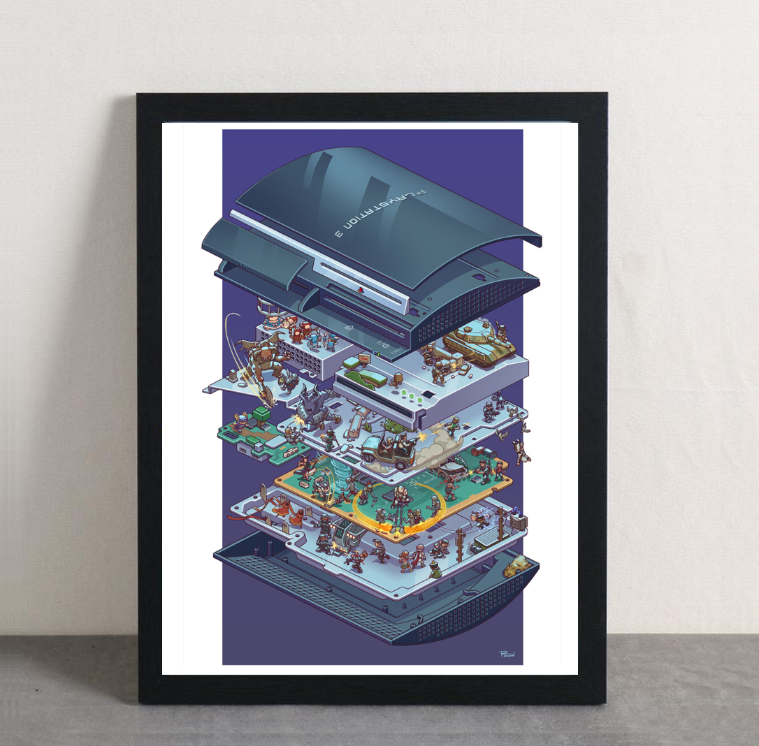 Playstation 3 Framed Poster