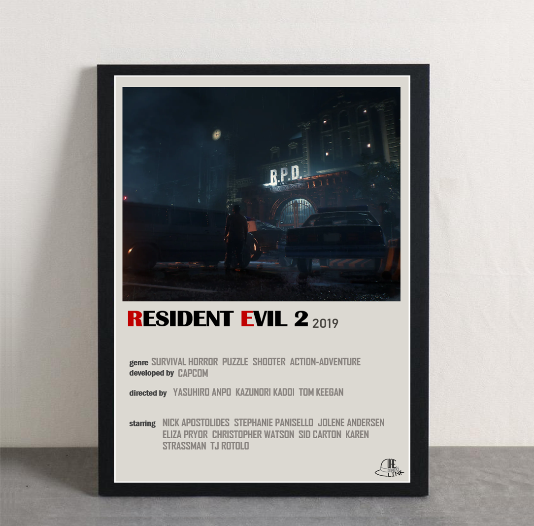 Resident Evil 2 Framed Poster