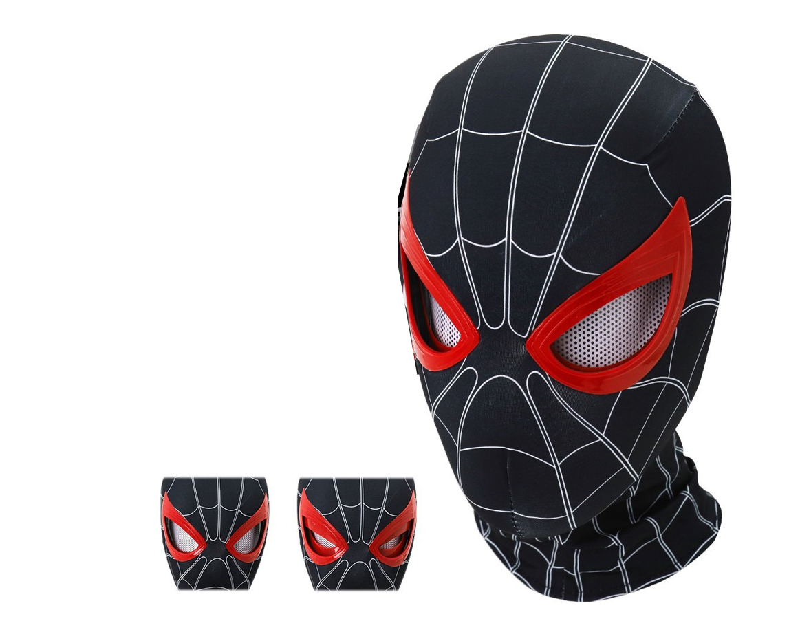 Spider Man Mask w/movable eyes & red LED eyes (3 designs)