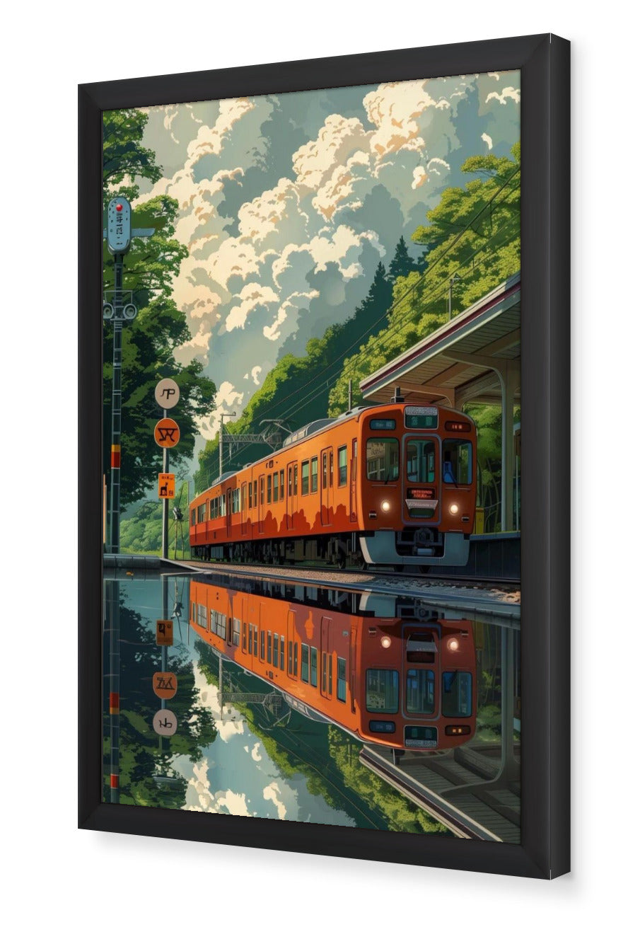Train Station Framed Poster