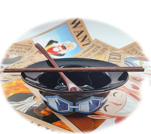 sabo bowl with spoon and chopsticks one piece