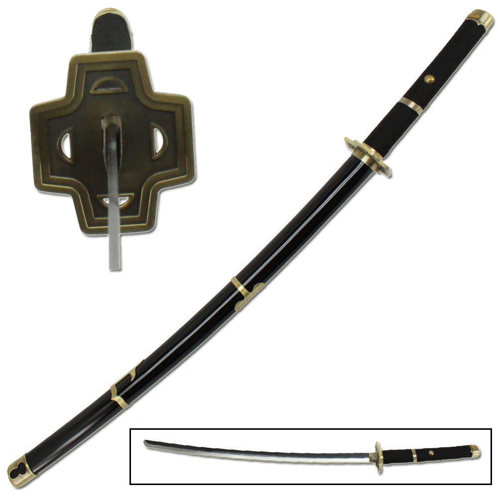 One Piece Roronoa Zoro Yubashiri black Metal Sword