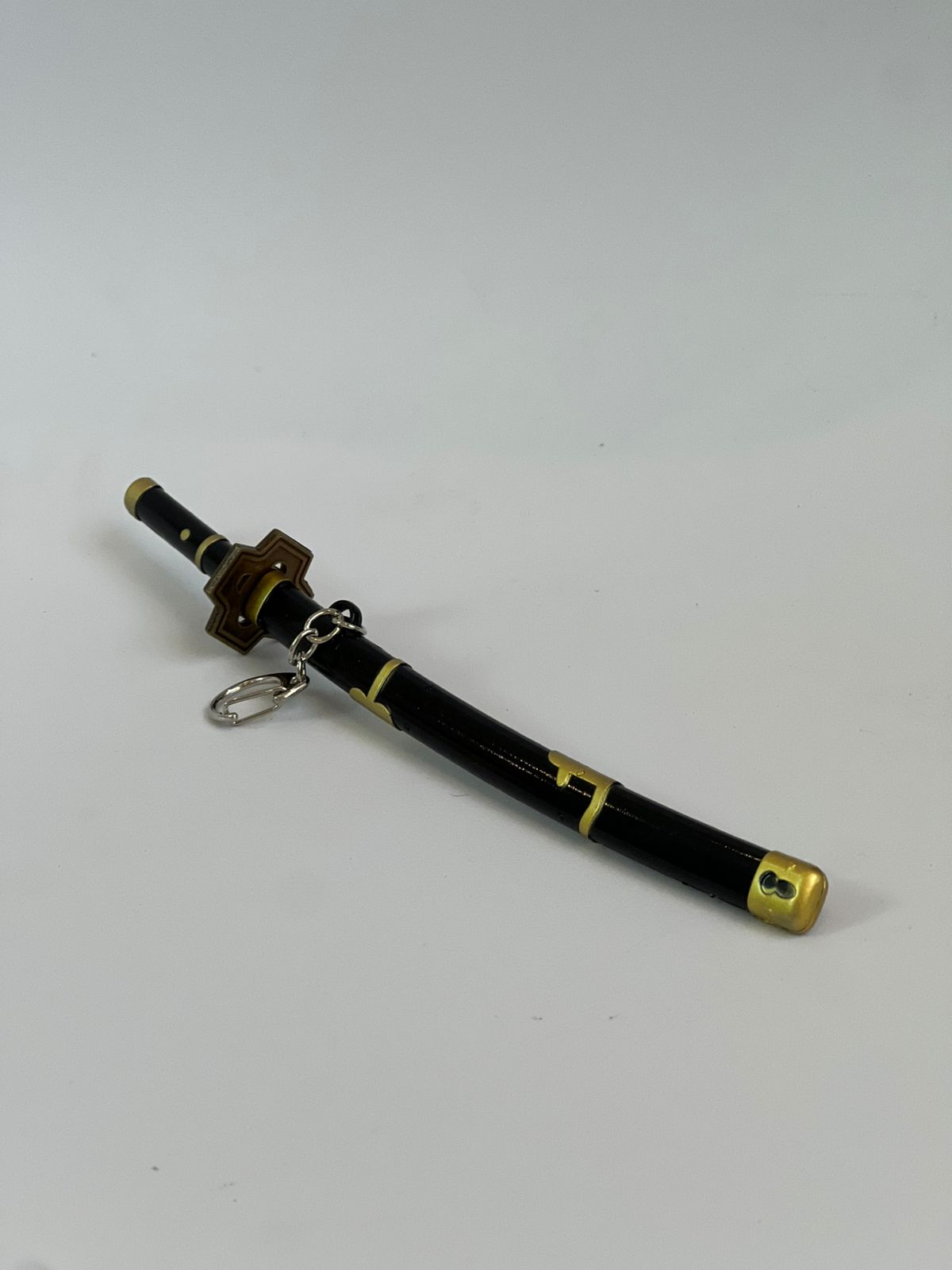 22cm One Piece Zoro Sword metal Keychain w/ Stand