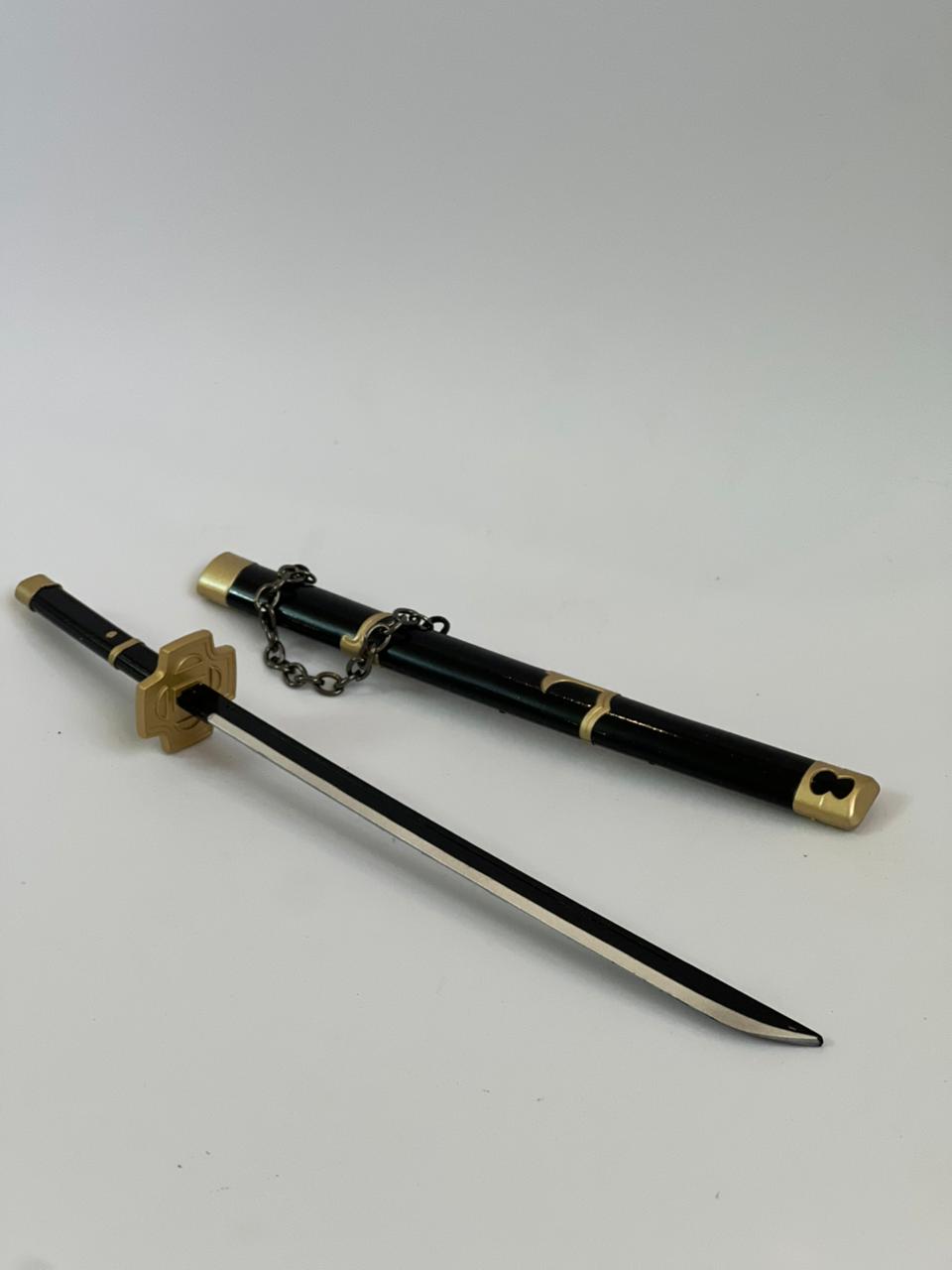 30cm Zoro black sword metal