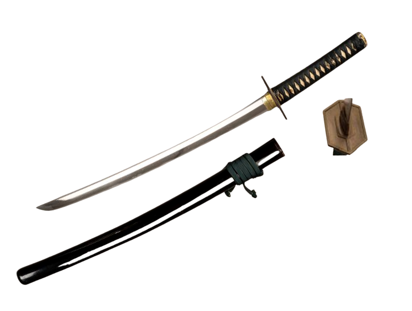 Japanese Green Samurai Metal Sword