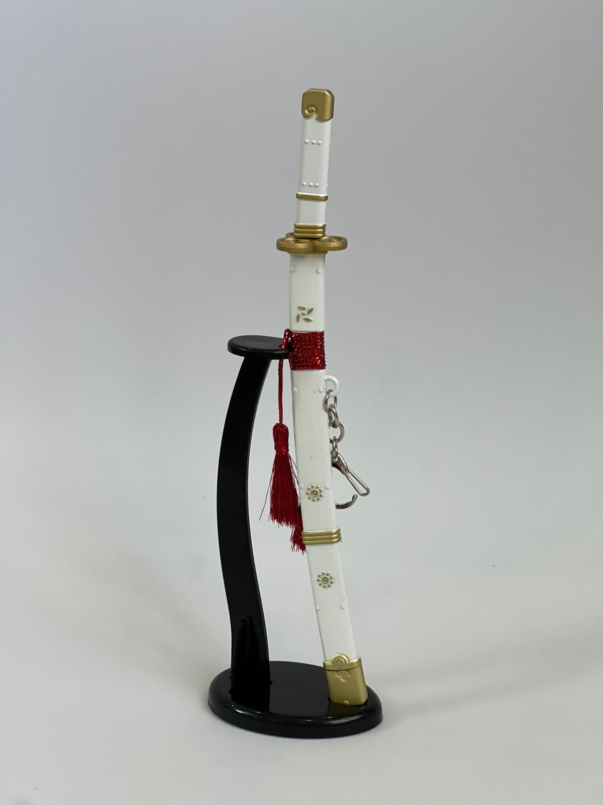 22cm One Piece Oden Sword metal Keychain w/ Stand