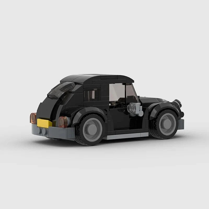 Black Volkswagen Beetle Building Blocks