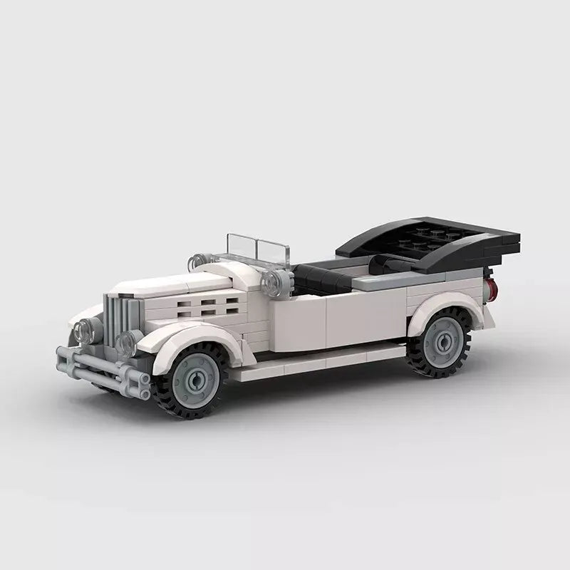 1935 Ford Roadster V8 (White) Building Blocks