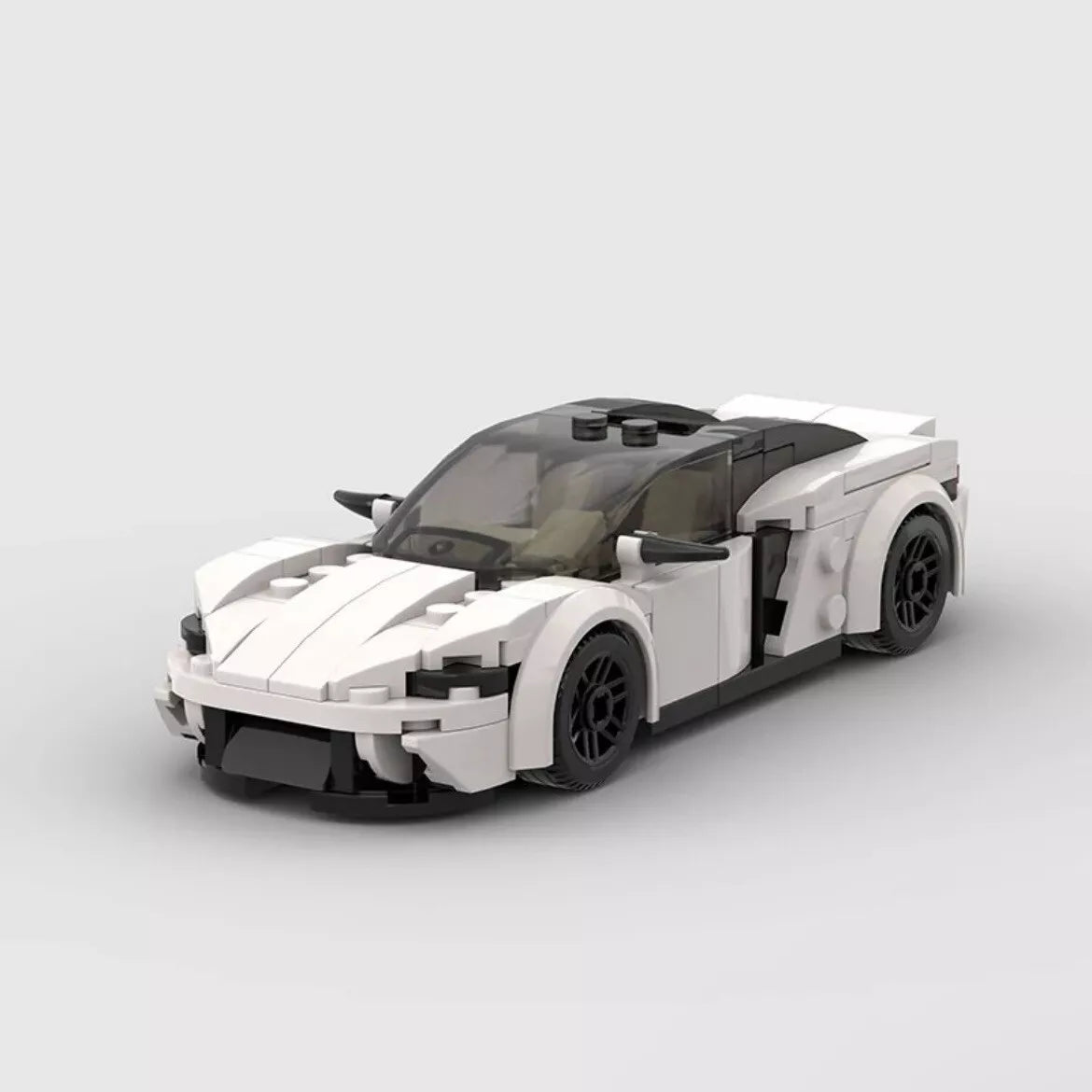 White Porsche Panamera Building Blocks