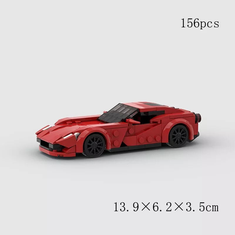 Ferrari 812 Red Building Blocks