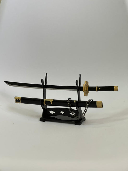 30cm Zoro black sword metal