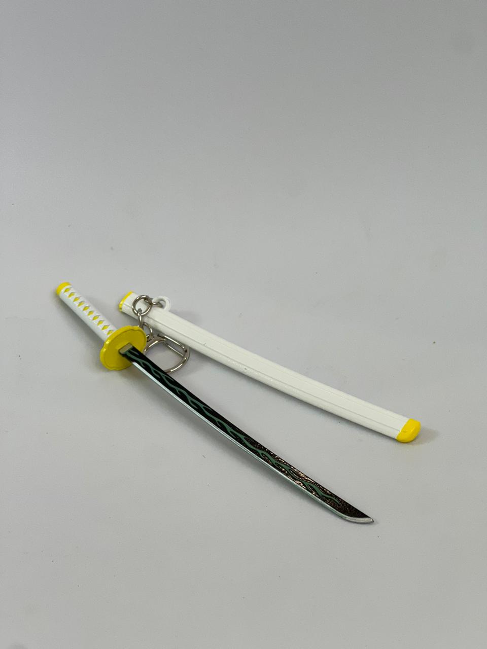 17cm Zenitsu Sword metal Keychain
