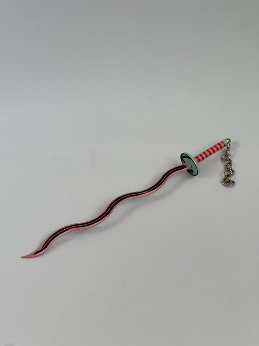 22cm Demon slayer Sanami sword metal keychain