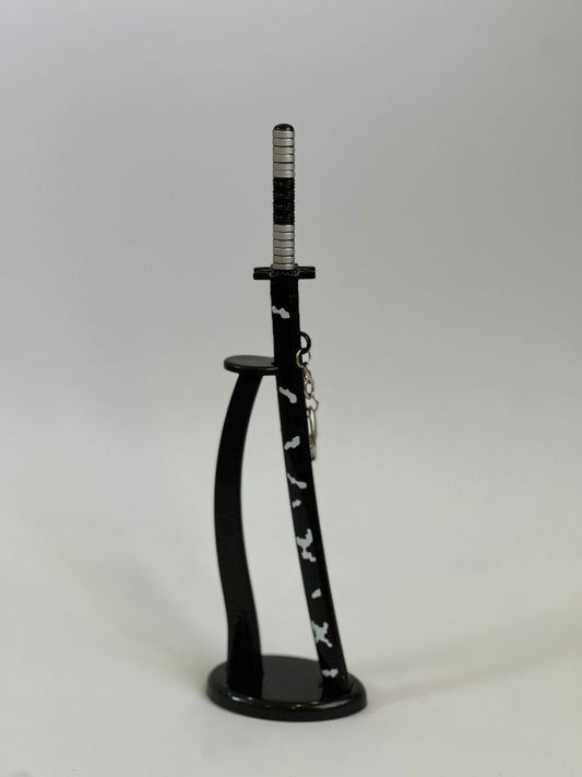 22cm Demon slayer Sanemi Sword metal Keychain w/ Stand