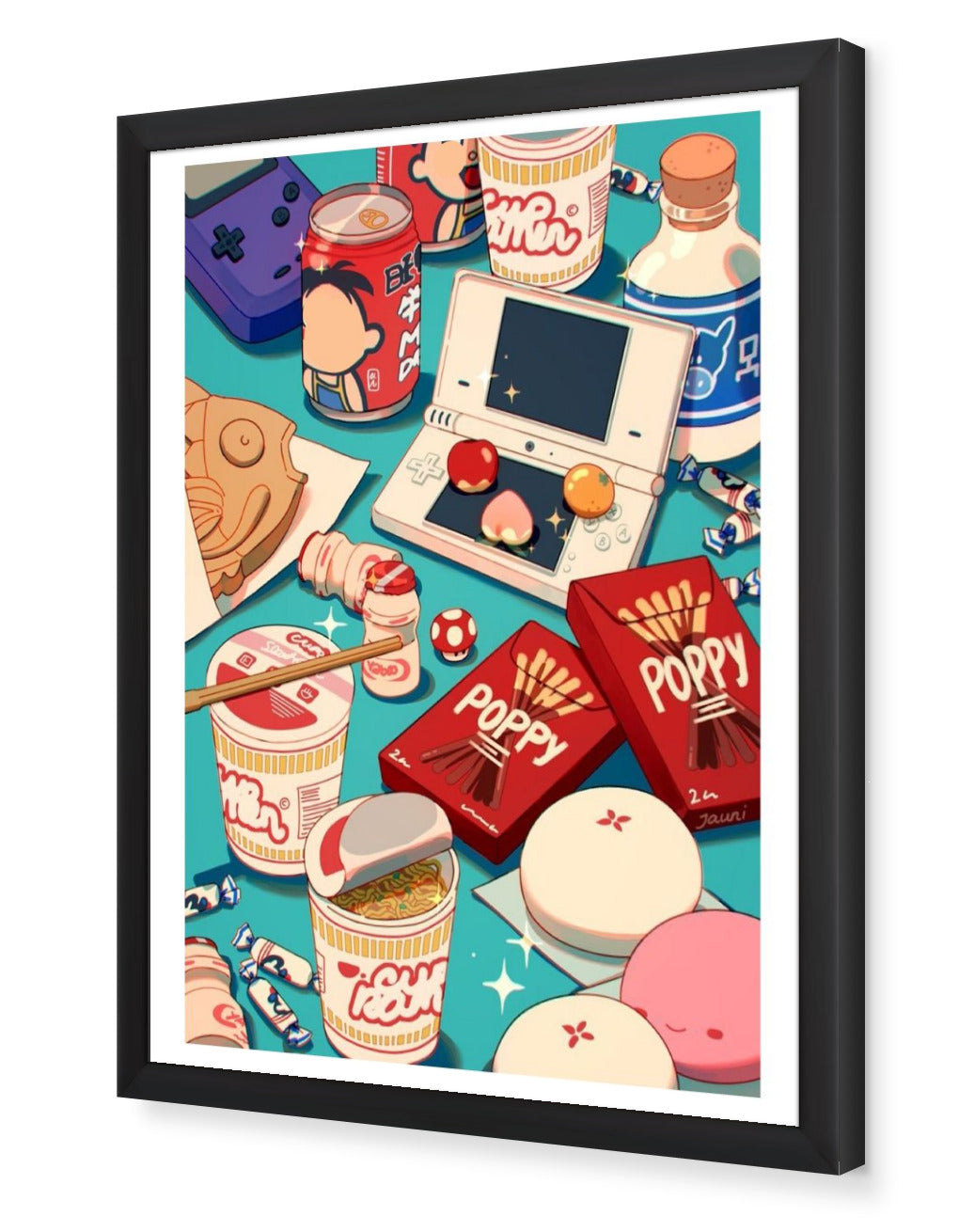 Late Night Snacks Framed Poster