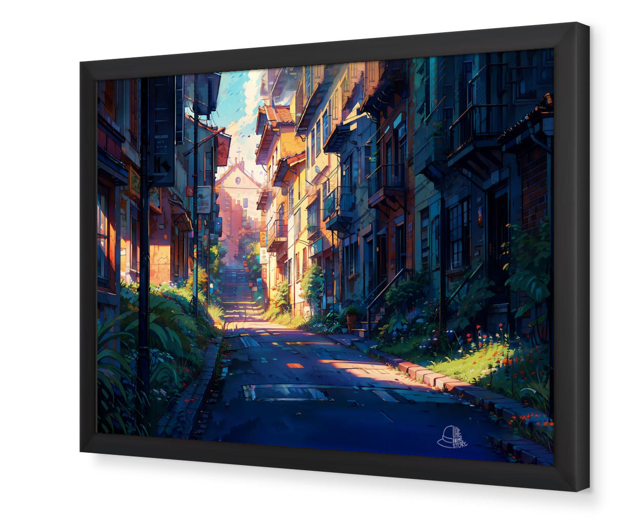 Landscape Buildings Scenery Framed Poster