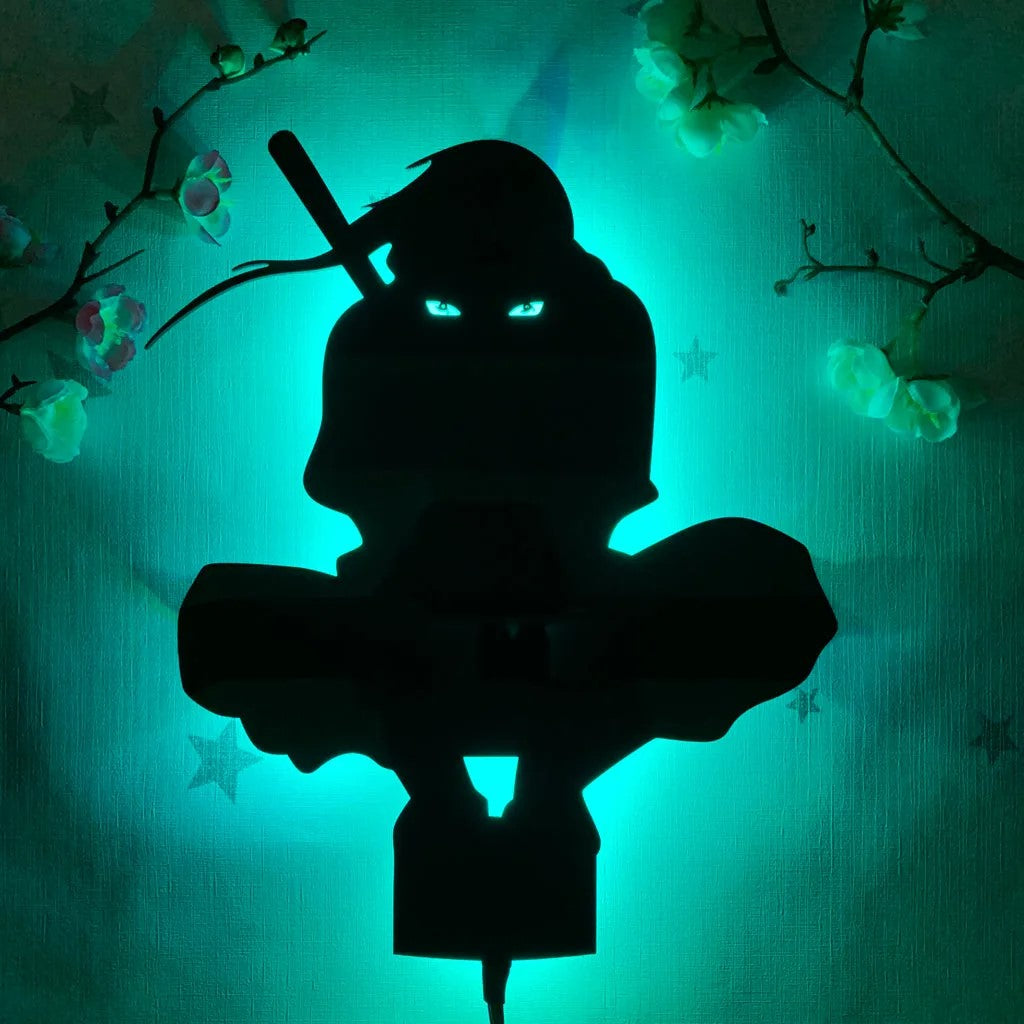 Itachi Uchiha Silhouette Wall Light