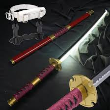 One piece zoro red LED sword