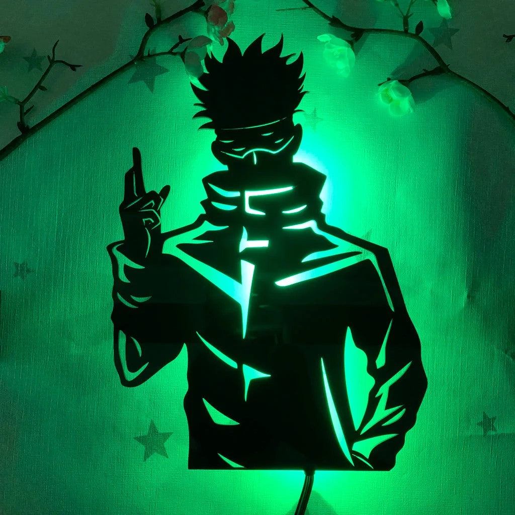Satoru Gojo Silhouette Wall Light – UAE ANIME STORE