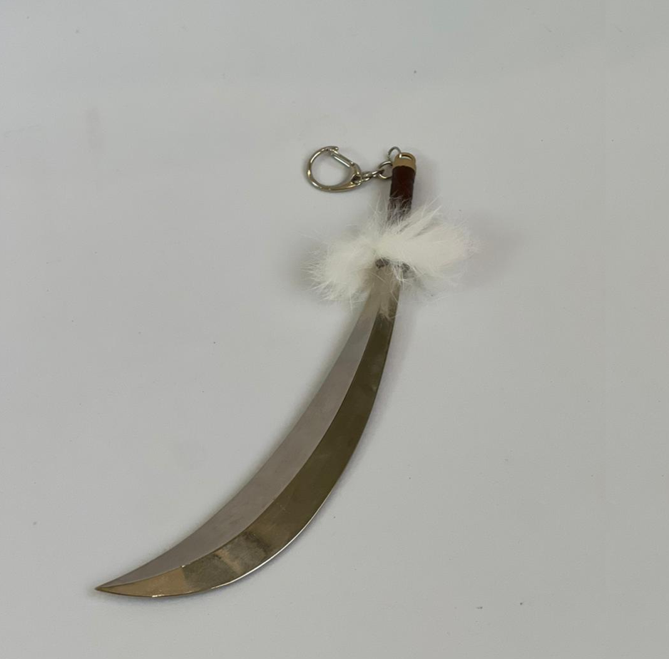 22cm Inuyasha Sword metal Keychain w/ Stand
