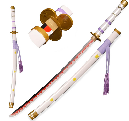One Piece Roronoa Zoro Enma White Metal Sword