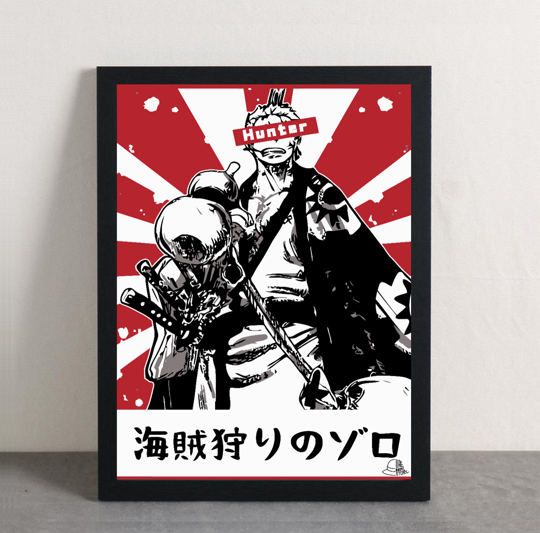 One Piece Zoro Framed Poster