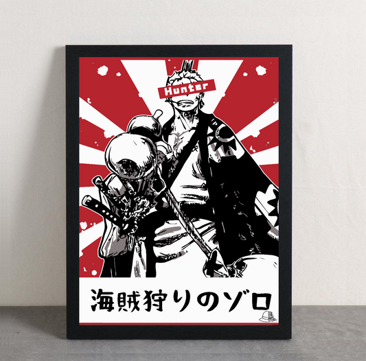One Piece Zoro Framed Poster
