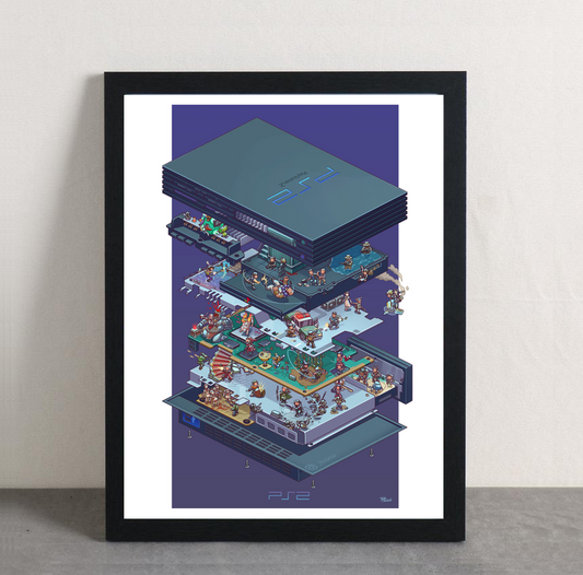 Playstation 2 Framed Poster