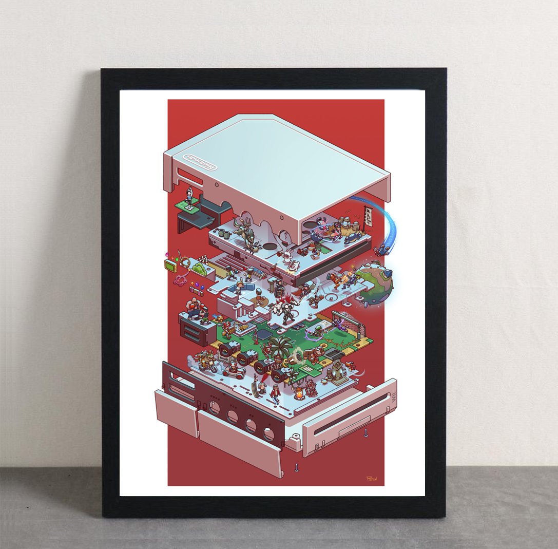Nintendo Wii Framed Poster