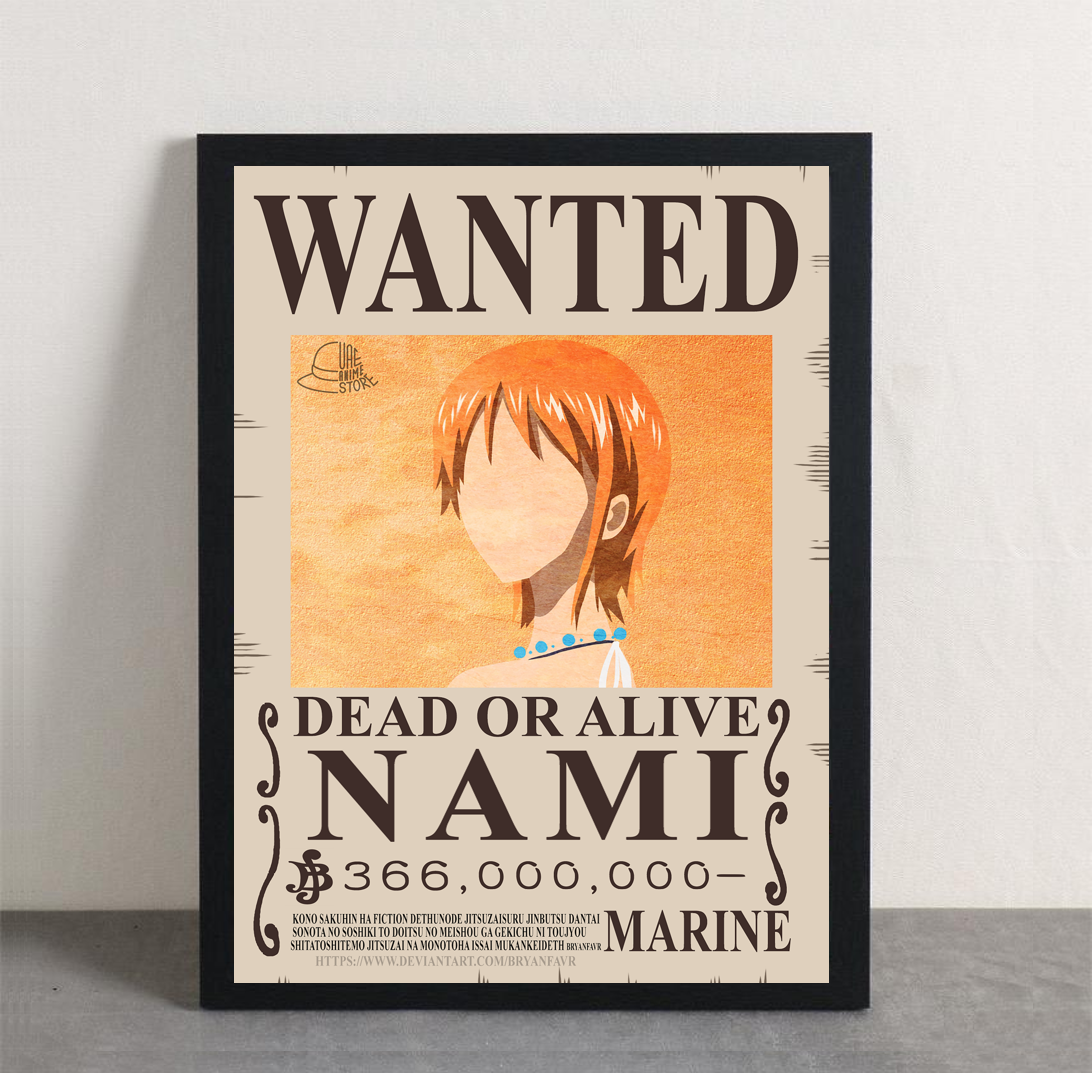 One Piece Nami Wanted Framed Poster