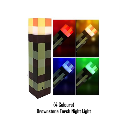 Minecraft LED Brownstone Torch Night Light