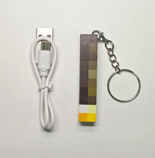 Minecraft Mini LED Torch Keychain