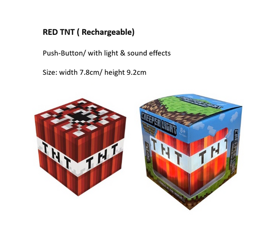 Minecraft TNT LED Night Light