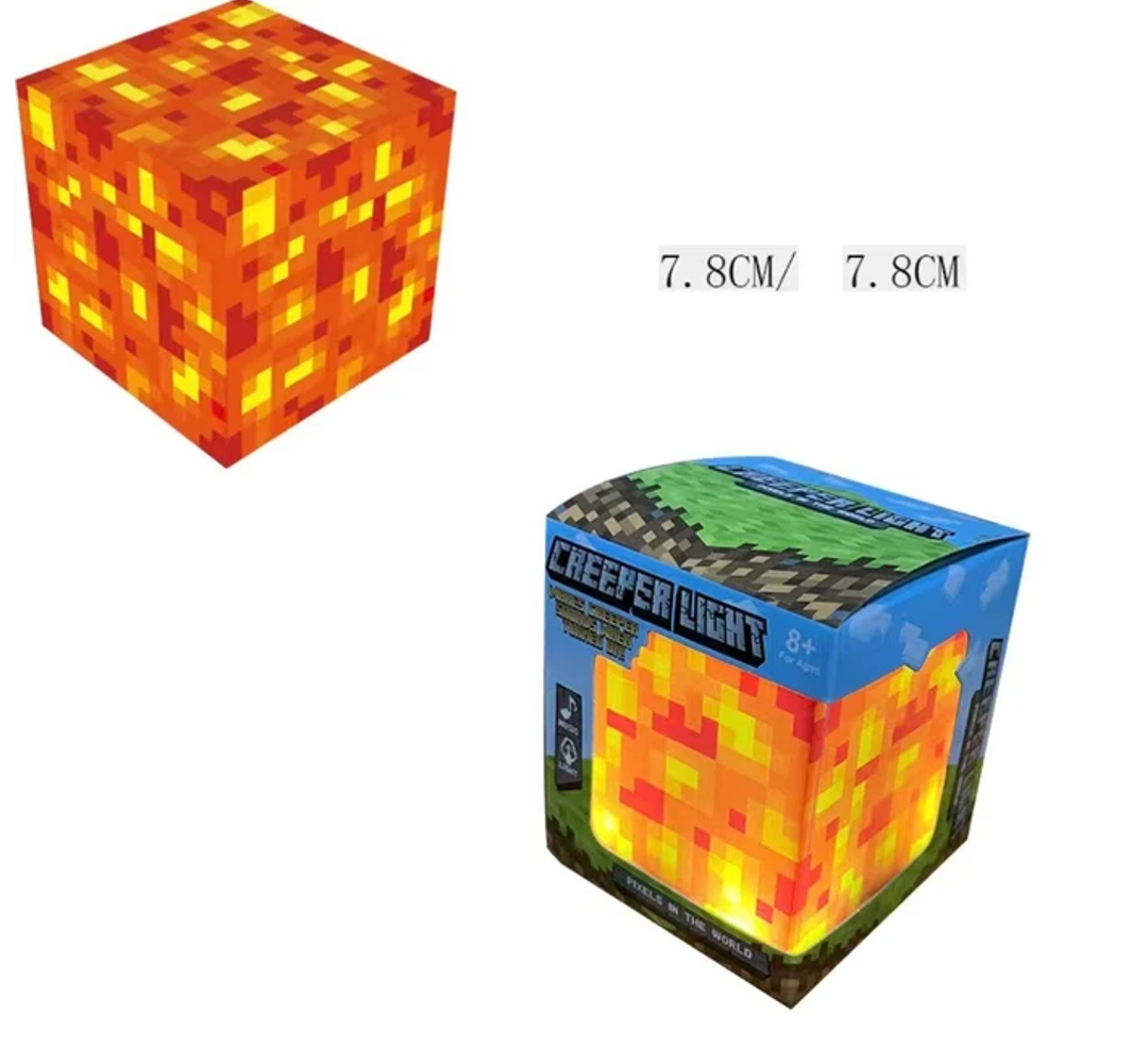 Minecraft Lava Block LED Light Lamp