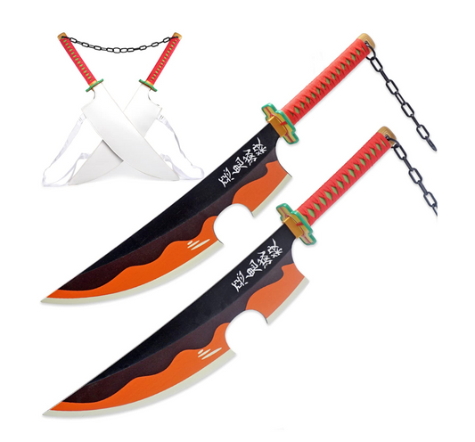 Tengen Uzui ver.2 Metal sword ( bundle 2 sword )