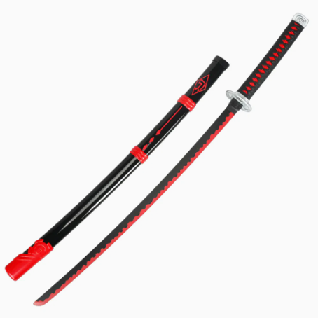 Epic Seven Ran Black and Red Metal Sword