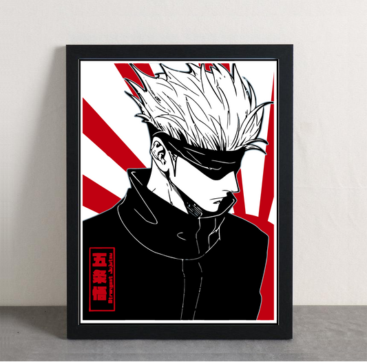 JJK Satoru Gojo Framed Poster