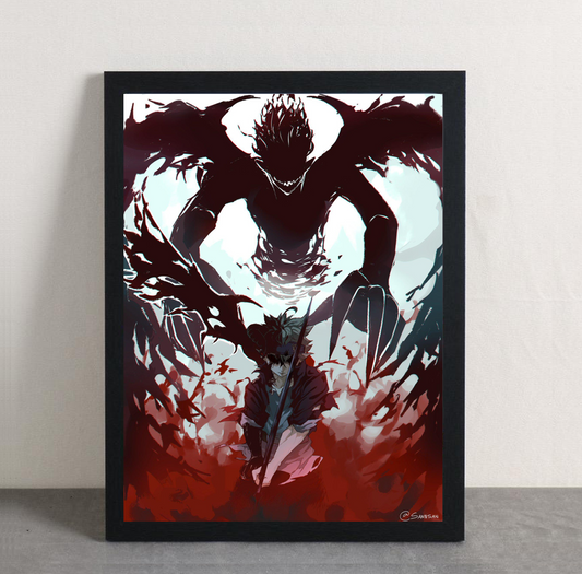 Black Clover Asta Framed Poster