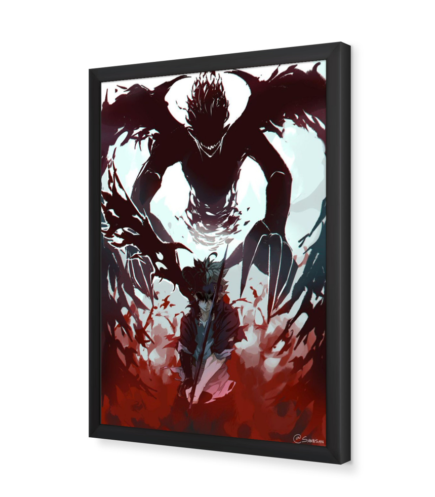 Black Clover Asta Framed Poster