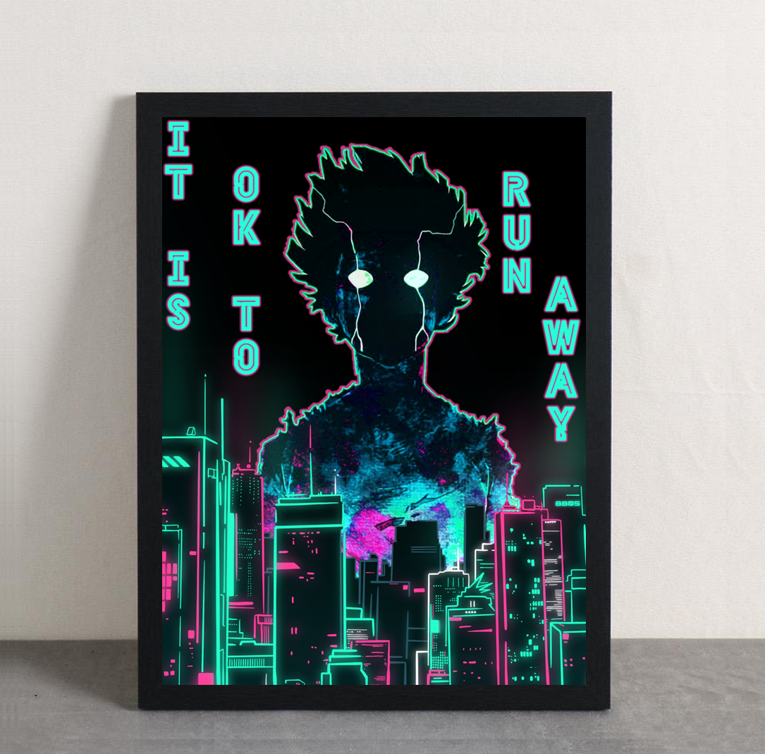 Mob Psycho Kageyama Framed Poster