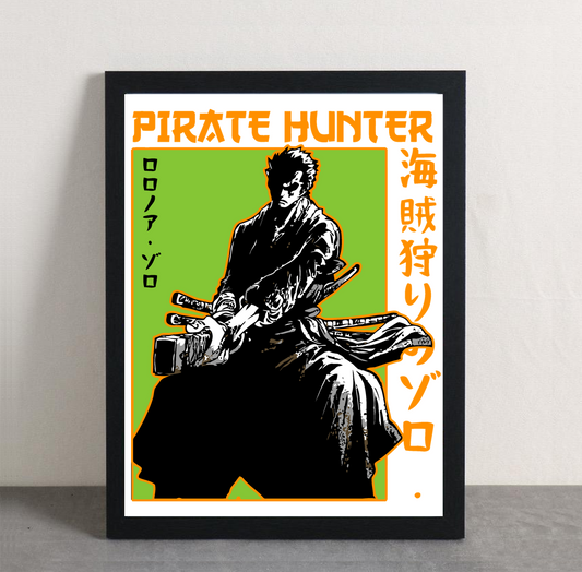 Zoro Pirate Hunter Framed Poster